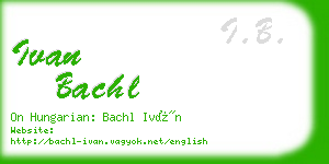 ivan bachl business card